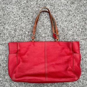 Coach pebbled leather tote